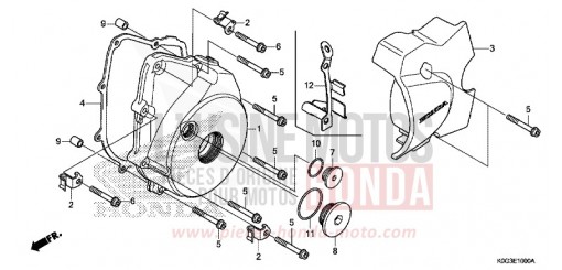 LEFT CRANKCASE COVER C125AK de 2019